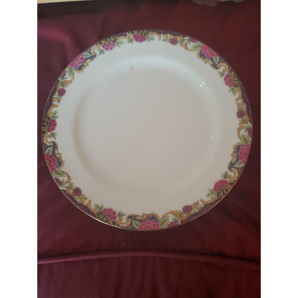 Limoges Jean Pouyat China 1920s Salad Plates Set Of 8 Vintage Antique